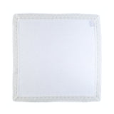 White Linen Napkin with Lace Rim