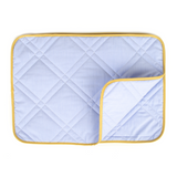 Quilted Placemat Blue Pinstripes