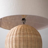 Handwoven Rattan Lamp Base
