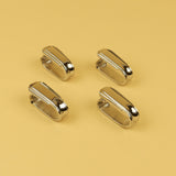 Nickel Napkin Ring Art Deco Set of 4