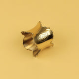 Brass Napkin Ring Scalloped Set of 4