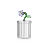 Glass Container Lilac Flower