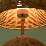 Rattan Tablelamp Cordless