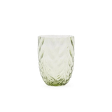 Swirl Water Glass Set of 6 Olive
