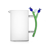 Glass Jug Blue Flower
