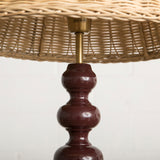 Curvy Wooden Lamp Base Wine