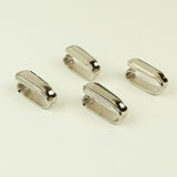 Nickel Napkin Ring Art Deco Set of 4