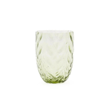 Swirl Water Glass Set of 6 Olive