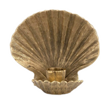 Shell Brass Candle Holder Large