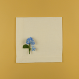 Dinner Napkin w/ Hydrangea Pin