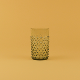Dotted Water Glass Set of 6 Olive