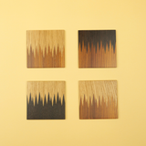 BOSQ x CEREMONY Wooden Coasters Set of 4