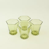Facet Tumbler Moss (Set of 4)