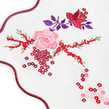 Roseraie et Baies Embroidered Napkin