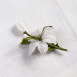 Dinner Napkin w/ Lily Pin