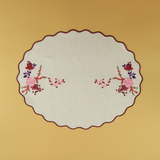 Roseraie et Baies Embroidered Placemat