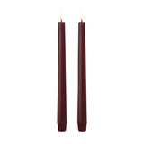 Taper Candle Set Wine Red