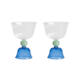 Tulip Glass Set in Blue