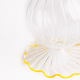 Ruffle Edge Bud Vase Yellow